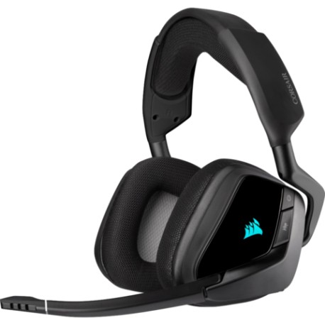 Audífonos Gamer Inalámbricos Corsair Void Elite Carbón Con Luz Rgb