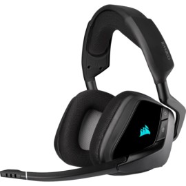 Audífonos Gamer Inalámbricos Corsair Void Elite Carbón Con Luz Rgb