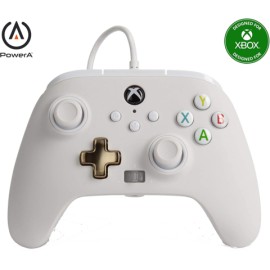 Control alámbrico PowerA Xbox Series X|S - Blanco- Standard Edition