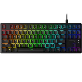 Teclado Hyperx Alloy Origins Core Qwerty Red Inglés Us Negro Con Luz Rgb